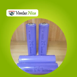 Electronico Bateria Cilindrica 18650 3.7V 3600mA (Bujia Emergencia)