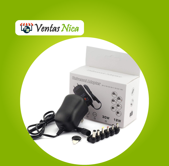 Electronico Cargador Transformador 110-220V/03-12V 30W (Universal)