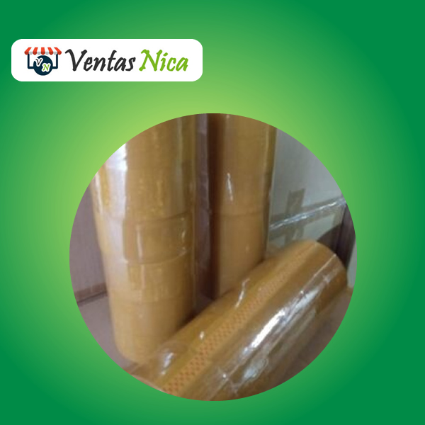 Empaque Cinta Adhesiva Rollo 48mm 100M (Amarillo-Cafe)