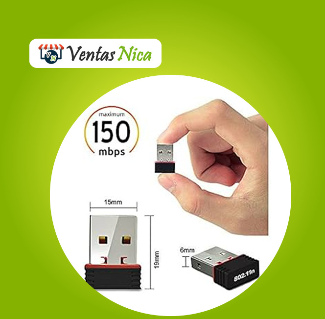 Electronico Señal WiFi Receptor USB 150M