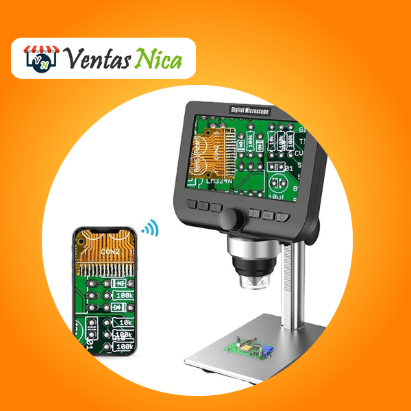 Microscopio WiFi 1000X con Monitor (Base Regurable)