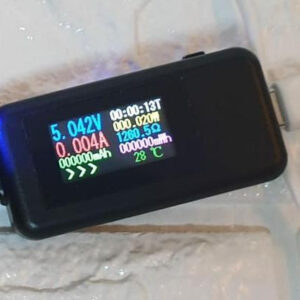 Laboratorio Medidor Amperaje Contector TipoC 120W Carga Batería (Power Bank)