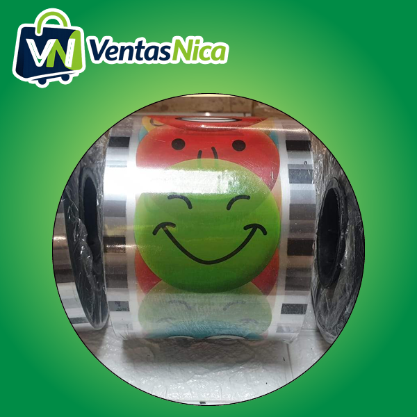 Empaque Sello Plástico 13cm (9.5cm) Carita 2200/rollo