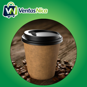 Vaso de Papel 1 capa 4oz con tapa COFFEE CLUB 50unds